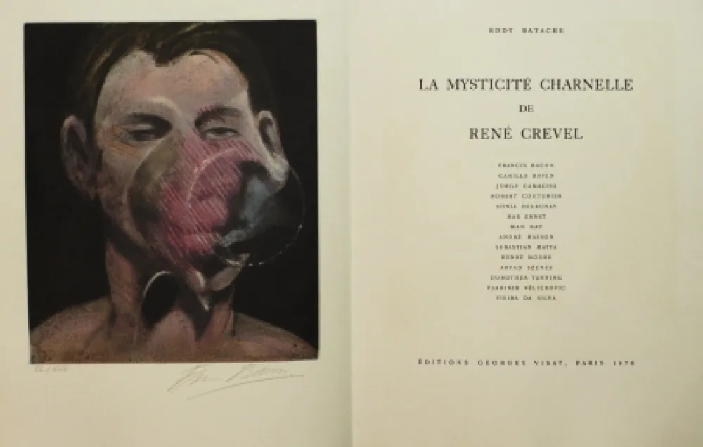 Geïllustreerd Boek Bacon - La Mysticité charnelle de René Crevel