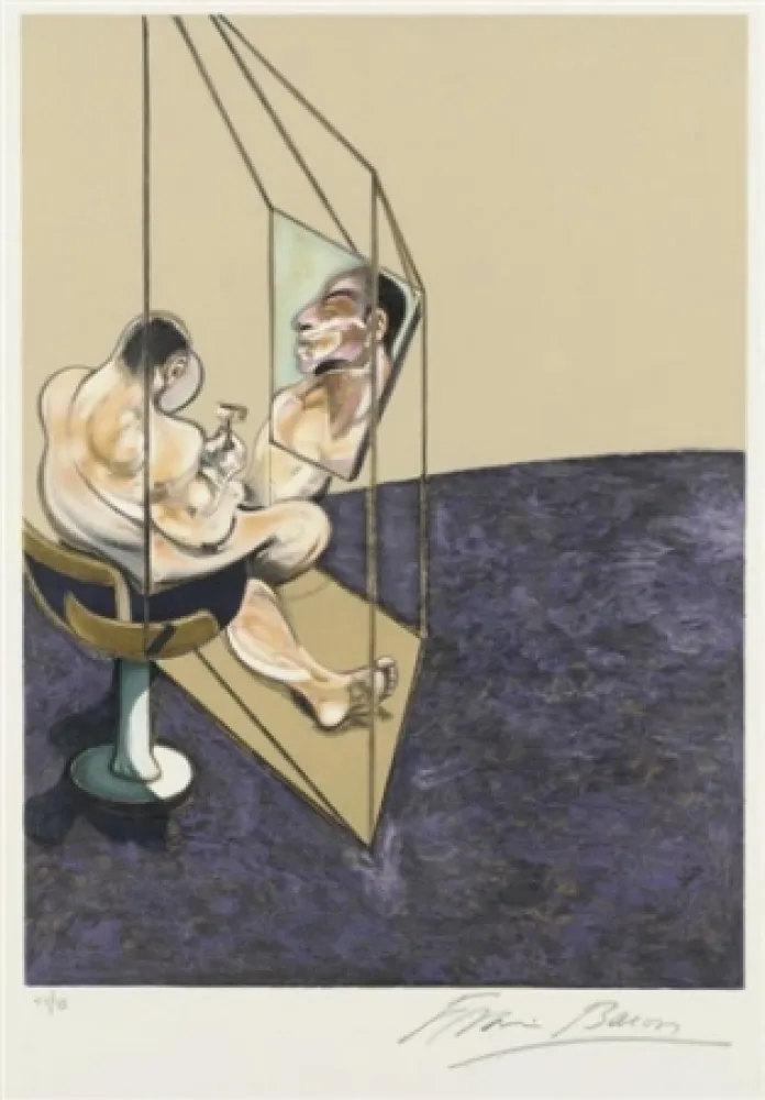 Lithografie Bacon - Left panel from Three Studies of the Male Back)