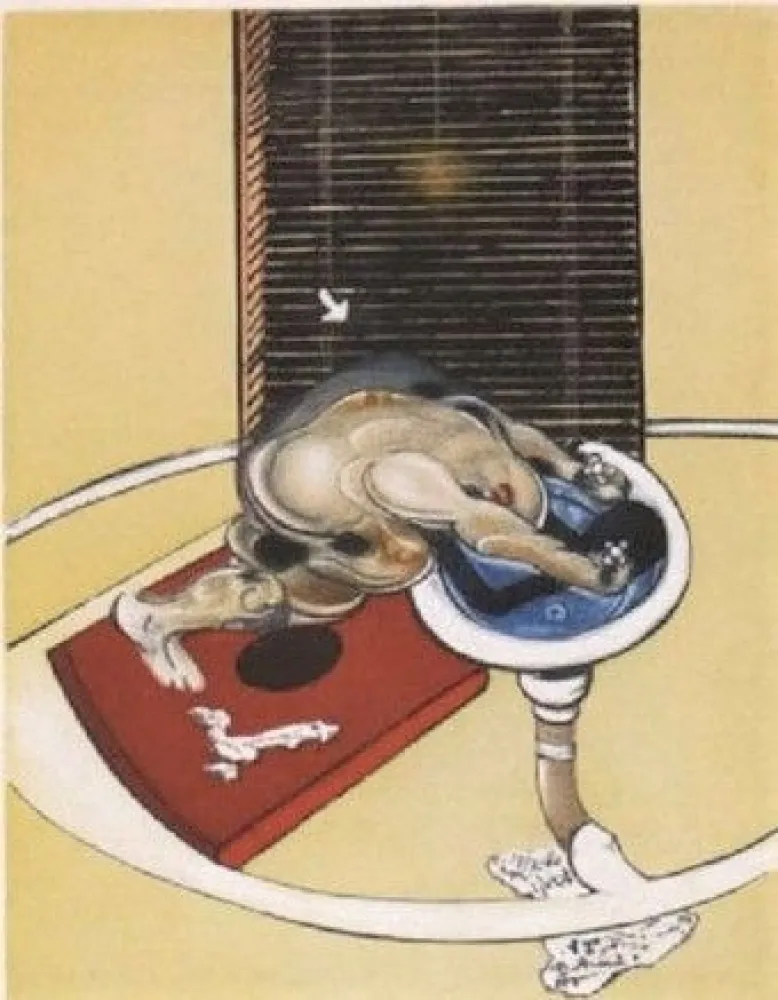 Ets En Aquatint Bacon - Man at the washbasin