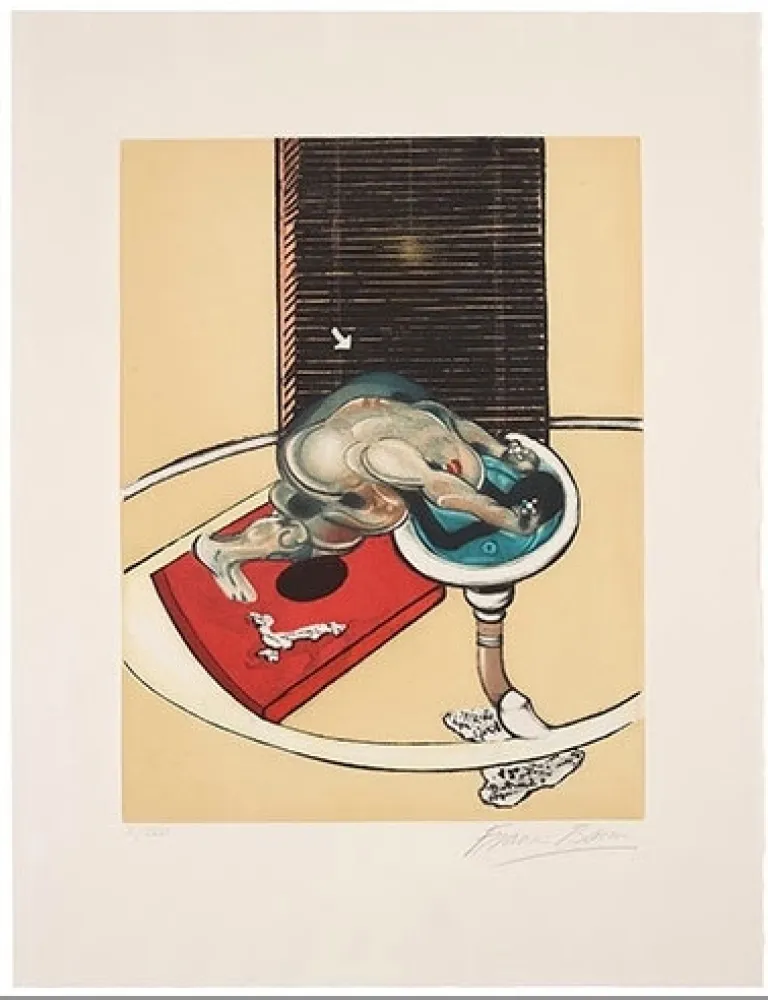 Ets En Aquatint Bacon - Man at the washbasin