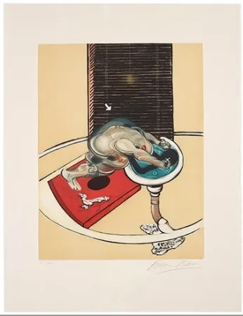 Ets En Aquatint Bacon - Man at the washbasin