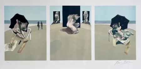 Aquatint Bacon - Metropolitan triptych
