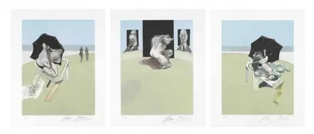 Ets En Aquatint Bacon - Metropolitan Triptych