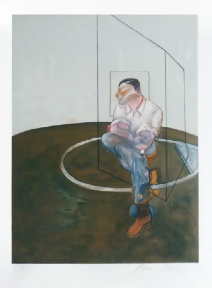 Lithografie Bacon - Portrait de John Edwards