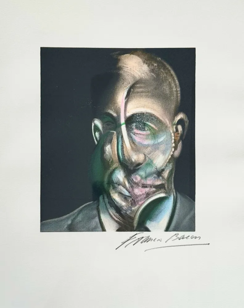 Lithografie Bacon - Portrait of Michel Leiris