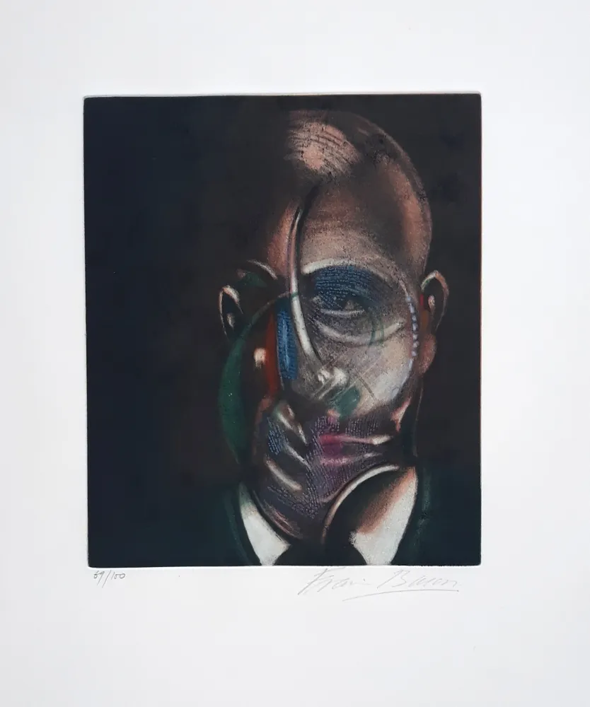 Ets En Aquatint Bacon - Portrait of Michel Leiris