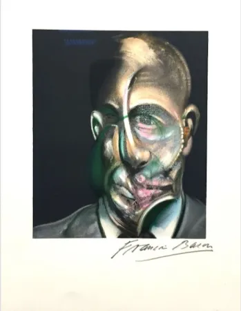 Lithografie Bacon - Portrait of Michel Leiris