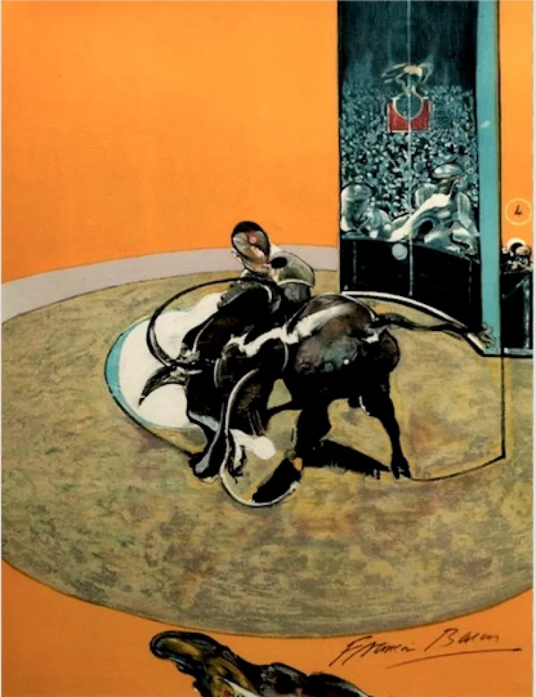 Lithografie Bacon - Study for bullfight, n° 2
