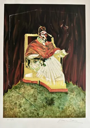 Lithografie Bacon - Study for Portrait of Pope Innocent X after Velasquez