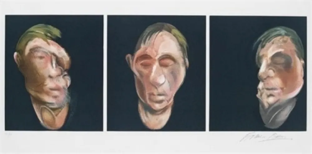 Lithografie Bacon - Three Studies for a Self Portrait