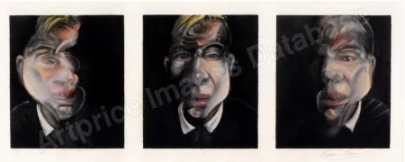 Lithografie Bacon - Three Studies for a Selfportrait 