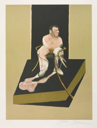 Ets En Aquatint Bacon - Triptych 1986-1987: Study for a portrait of John Edwards (S. 6)