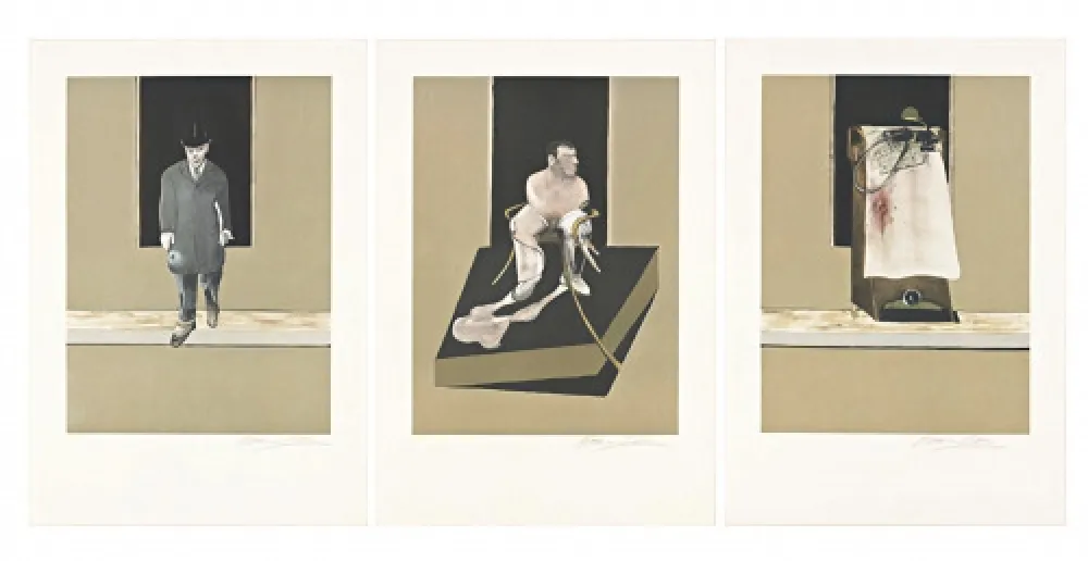 Ets En Aquatint Bacon - Tryptych