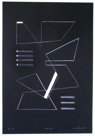 Zeefdruk Badiali - Composizione (tavola 10)