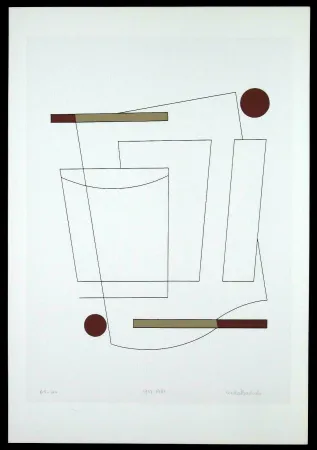 Zeefdruk Badiali - Composizione (tavola 3)