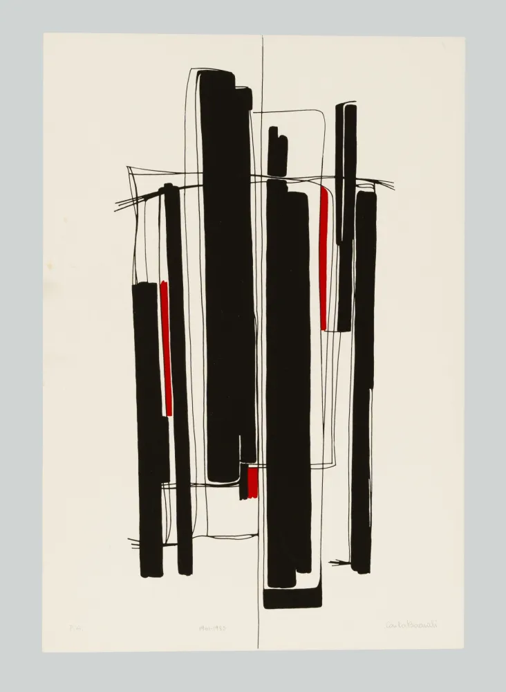 Zeefdruk Badiali - Composizione (tavola 8)