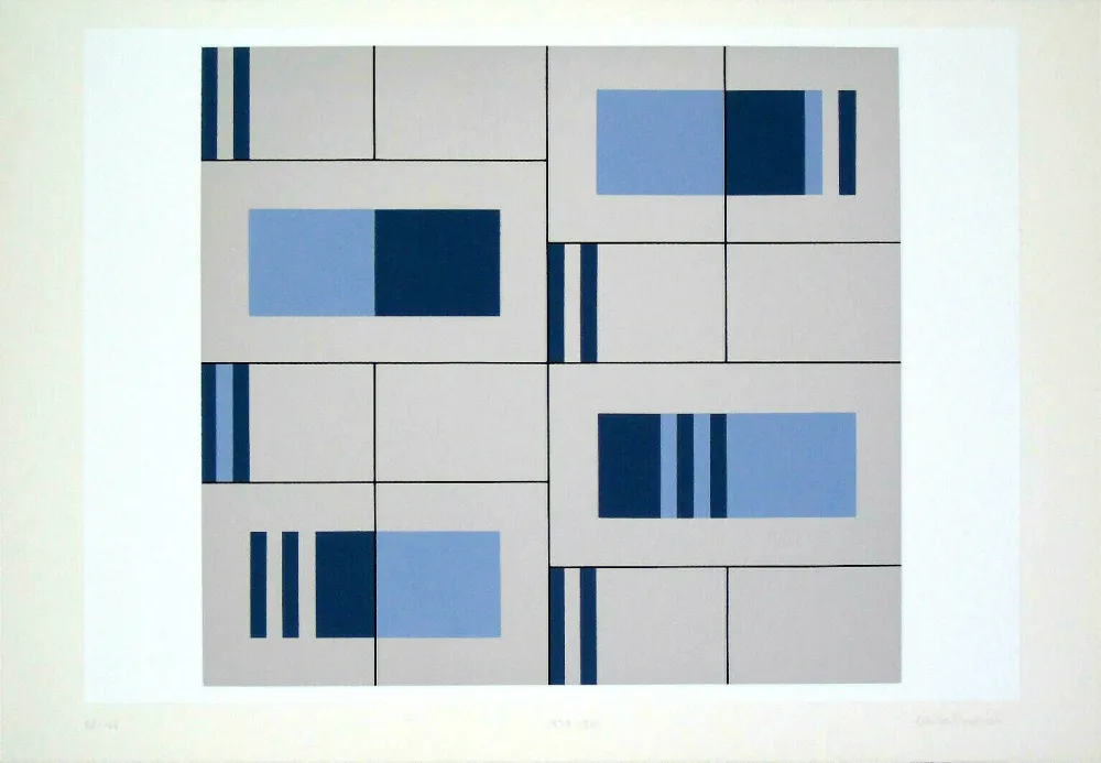 Zeefdruk Badiali - Composizione (tavola 9)