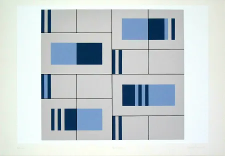 Zeefdruk Badiali - Composizione (tavola 9)