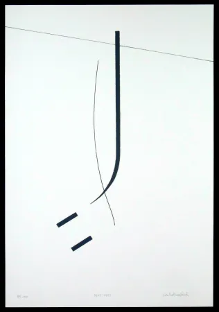 Zeefdruk Badiali - Le vent se leve (tavola 5)