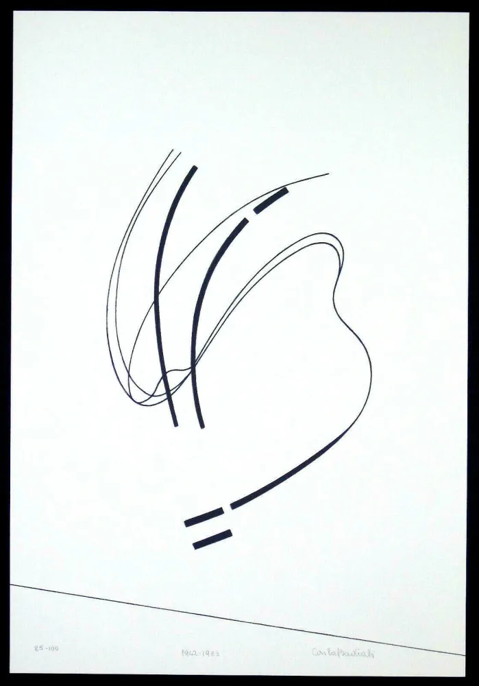 Zeefdruk Badiali - Le vent se leve (tavola 6)