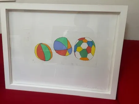 Ets En Aquatint Baechler - 3 BALLS