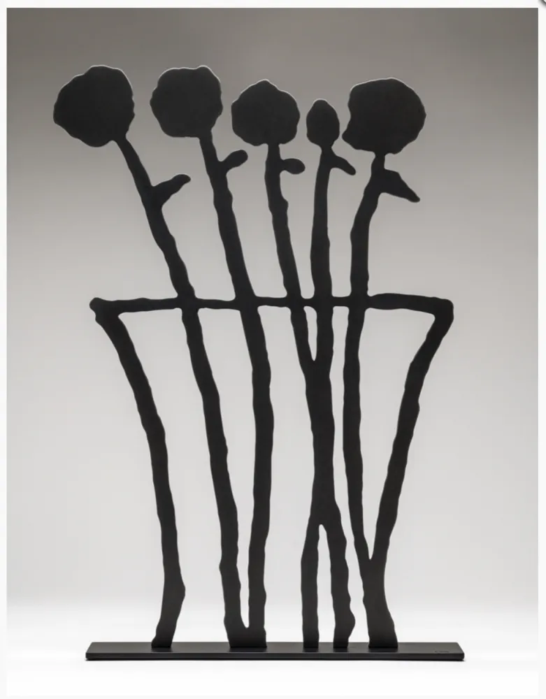 Geen Techniek Baechler - Black Flowers Sculpture