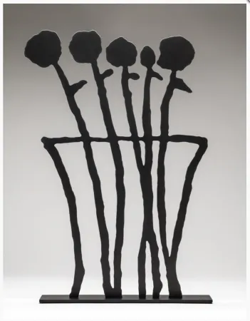 Geen Techniek Baechler - Black Flowers Sculpture