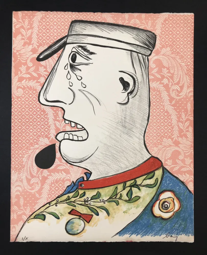 Lithografie Baj - 7 Color lithographs ( complete folder )