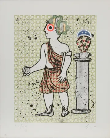 Aquatint Baj - Caius Flavius Valerius Claudius Constantinus