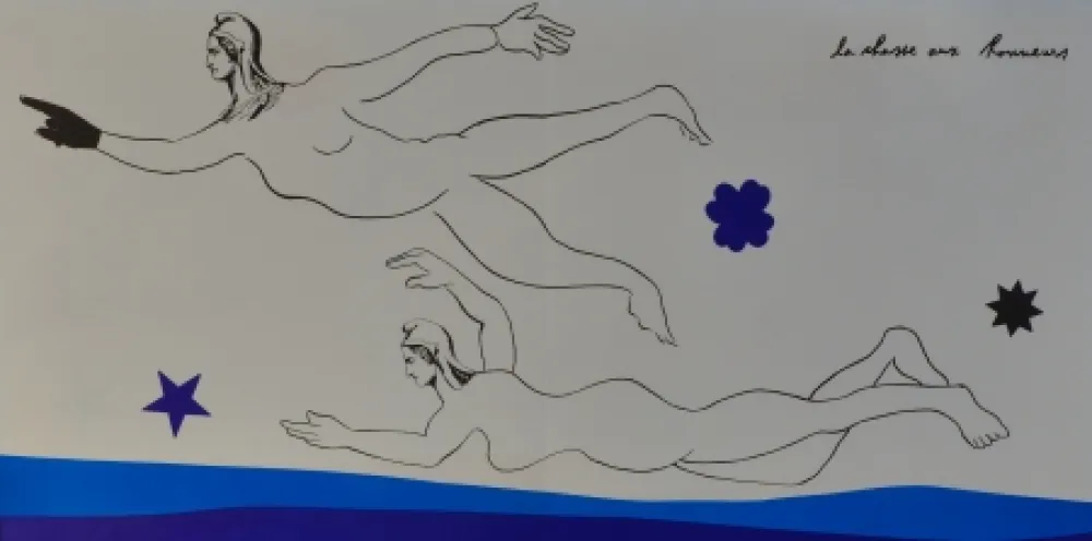 Lithografie Baj - Chasse aux honneurs