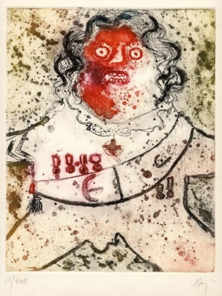 Ets En Aquatint Baj - Dames et Generaux