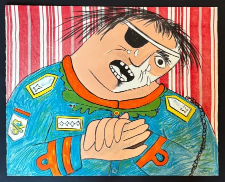 Lithografie Baj - Dayan 
