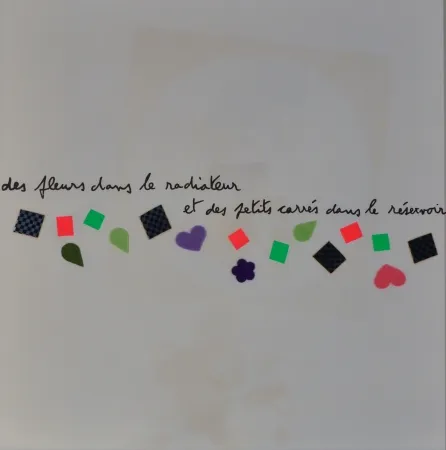 Lithografie Baj - Des fluers dans le radiateur