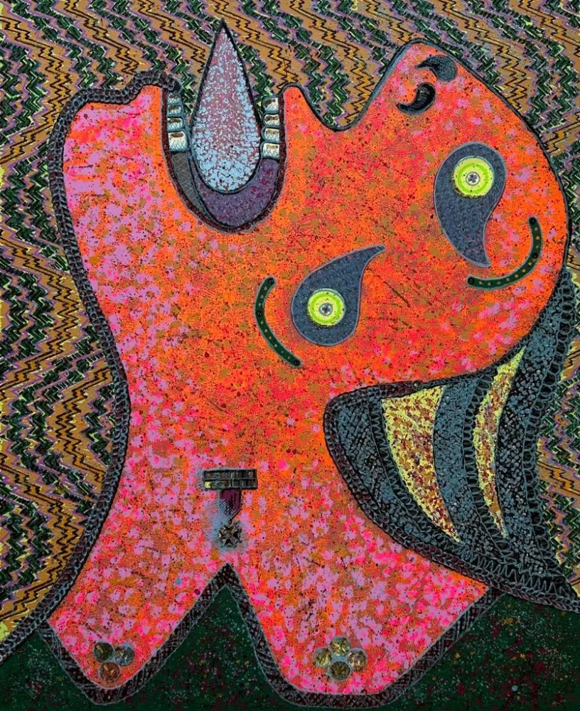 Zeefdruk Baj - Donna piangente