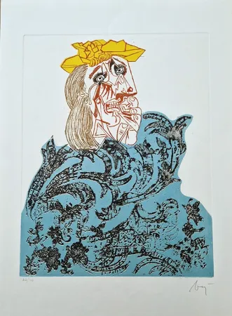 Ets Baj - Femme en fleurs