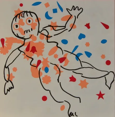 Lithografie Baj - Figure