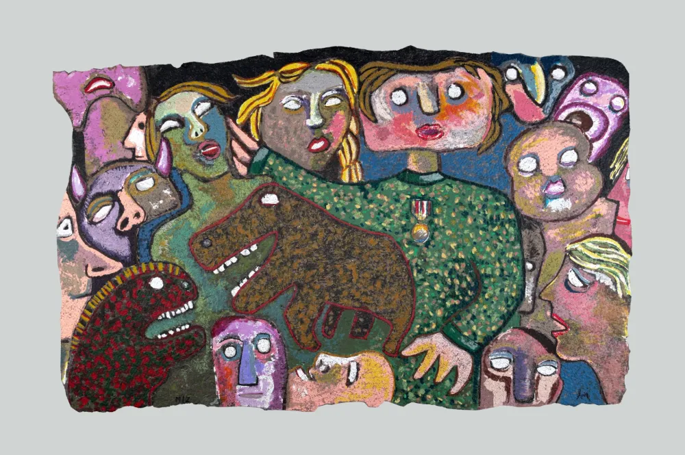 Zeefdruk Baj - Folla mutante