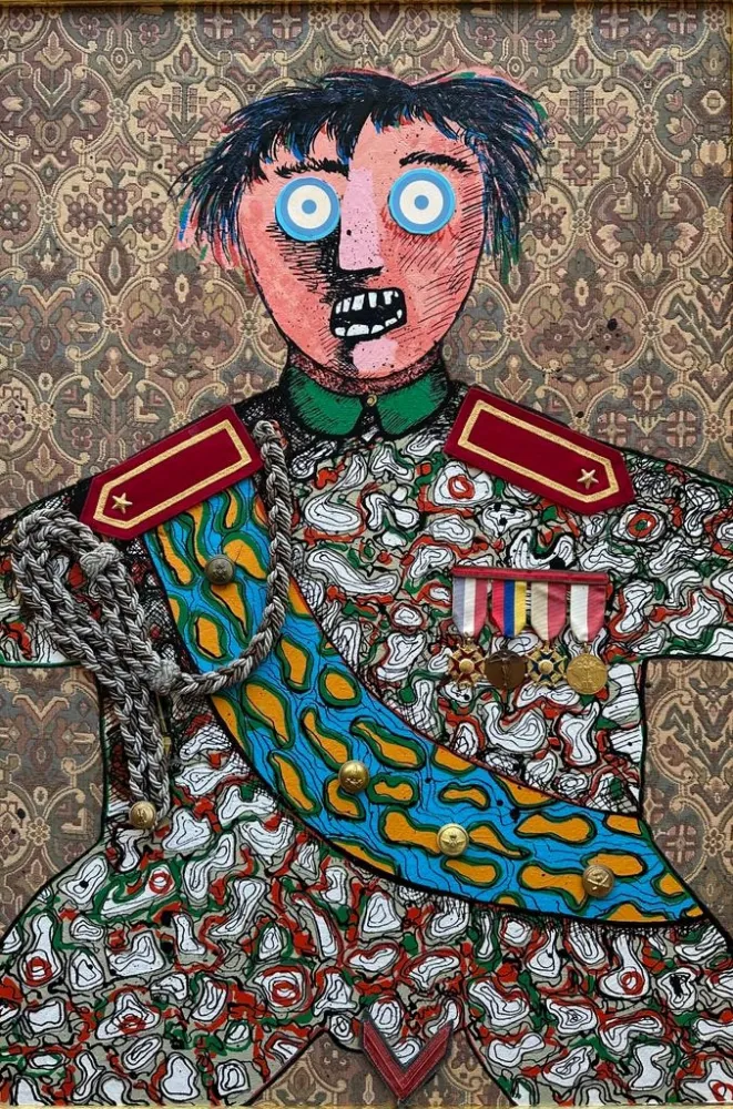 Zeefdruk Baj - Le stratège militaire Sahuguet d'Amarzit d'Espagnac