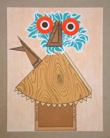 Lithografie Baj - Personnage