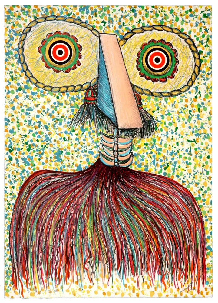 Lithografie Baj - Ritratto immaginario di Asger Jorn (Portrait imaginaire d'Asger Jorn)