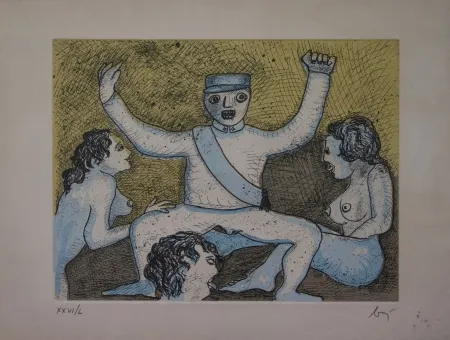 Lithografie Baj - Senza titolo