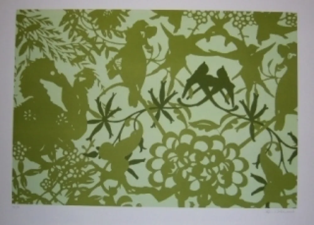 Lithografie Baker - Feuillages 1