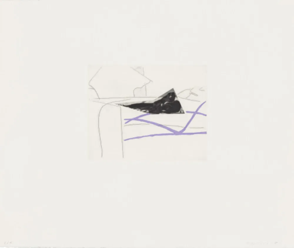 Ets En Aquatint Baldessari - Black Dice 5