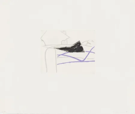 Ets En Aquatint Baldessari - Black Dice 5