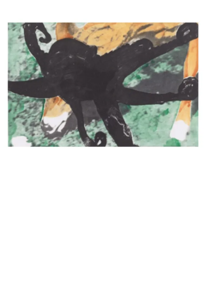 Ets En Aquatint Baldessari - Deer and Octopus