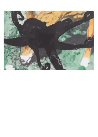 Ets En Aquatint Baldessari - Deer and Octopus