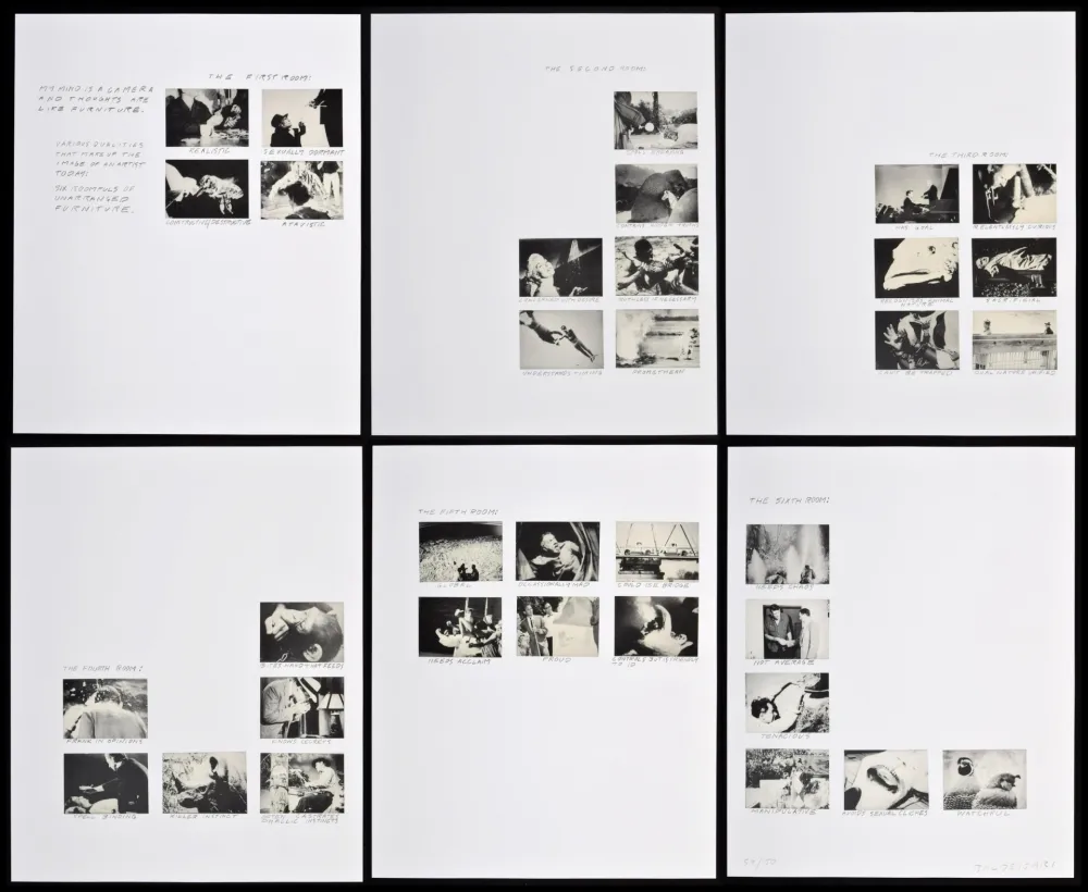 Lithografie Baldessari - Six Rooms