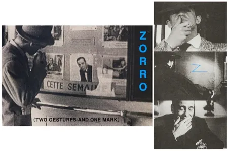 Lithografie Baldessari - Zorro (Two Gestures and One Mark)