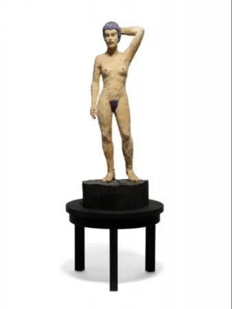 Houtsnede Balkenhol - Femme burlesque (Burlesque Woman)