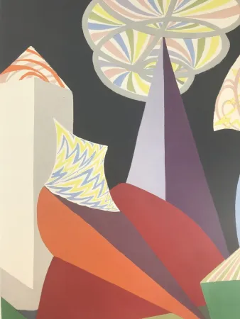 Lithografie Balla - FUOCHI D'ARTIFICIO ( particolare )